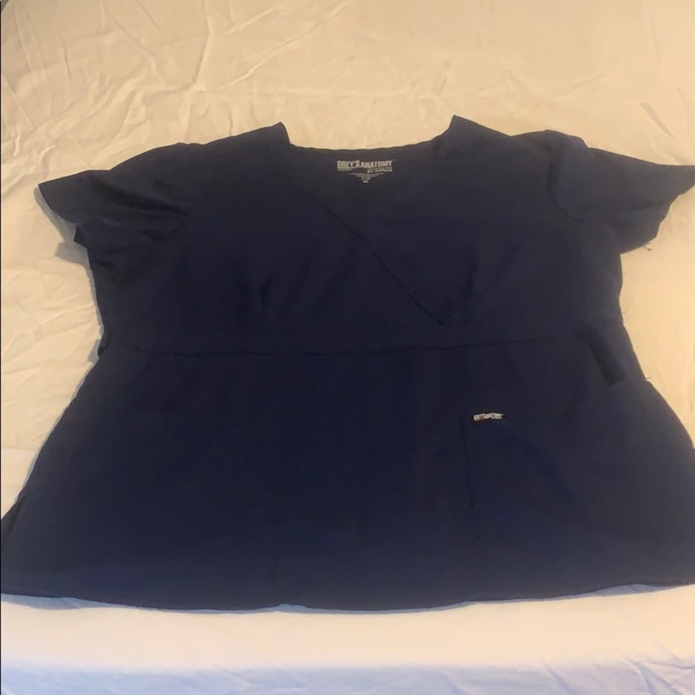 Grey’s Anatomy 3 Pocket Mock Wrap Top